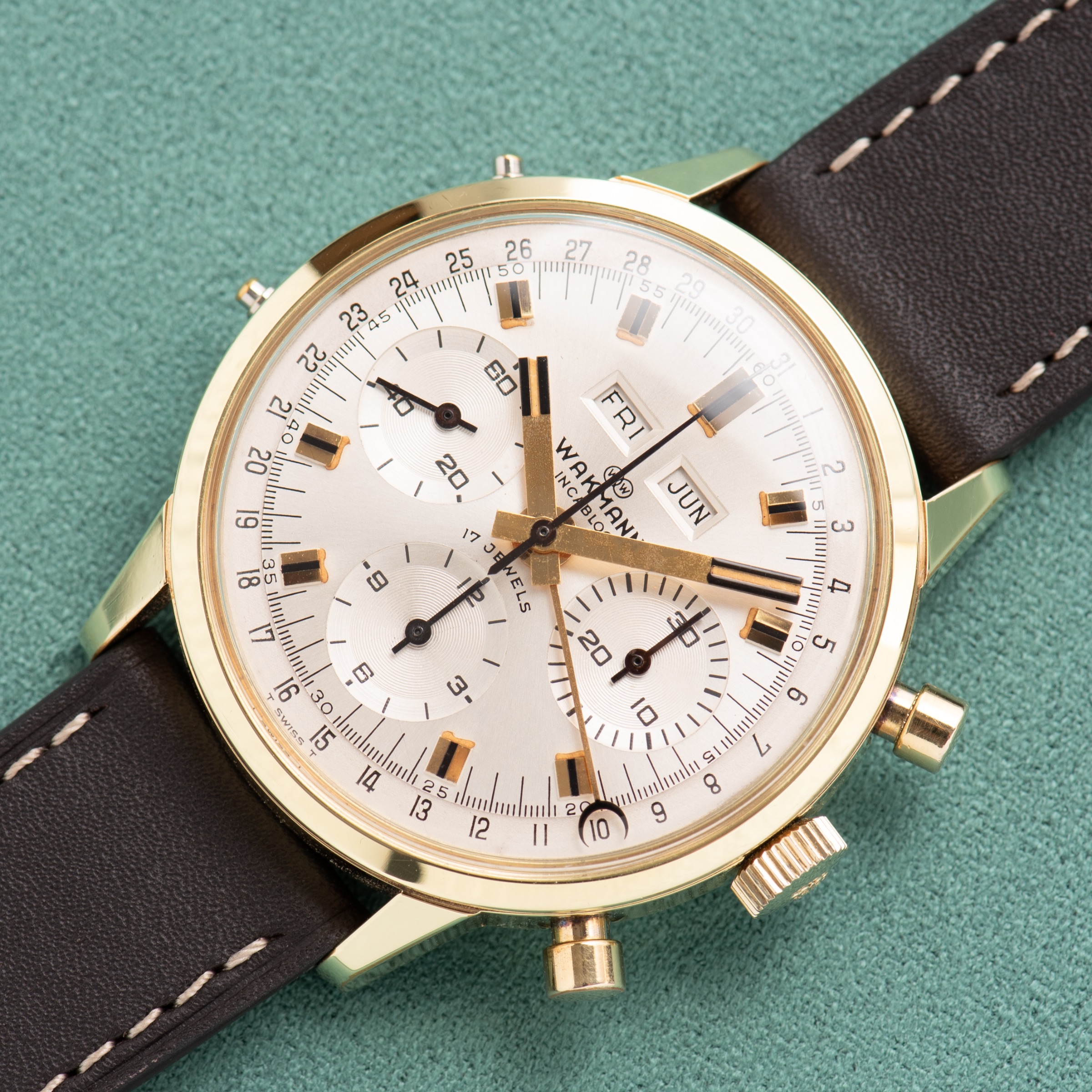 Vue de Wakmann Triple Date Chronograph — Cal. Valjoux 730 — 1970